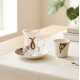 Tea Cup & Saucer & Coffee Cup Set 18 Pcs